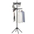thumbnail image 1 of Tendedero de ropa SONGMICS de 2 niveles, plegable, 72 pulgadas, negro, 1 of 8