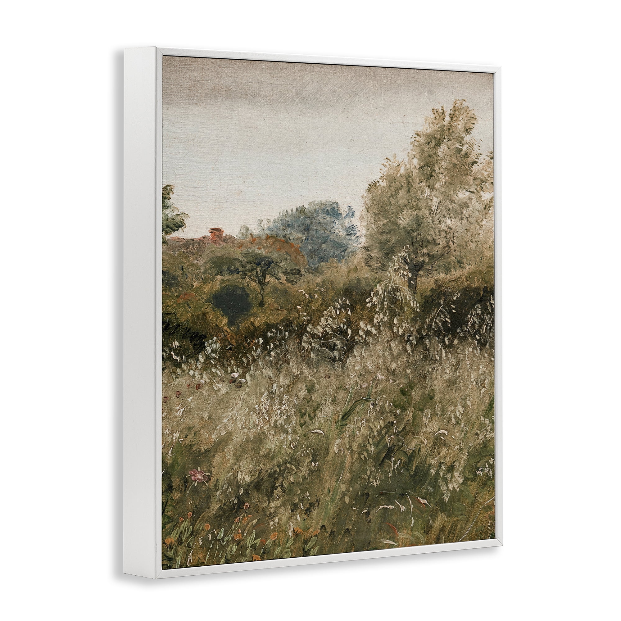 Thicket in Countryside White Framed Giclee Art, design by Lettered and Lined