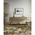 thumbnail image 6 of Hauteloom Alodia Wool Living Room, Bedroom Area Rug - Bohemian, Transitional - Charcoal, Dark Pink, Olive - 2' x 3', 6 of 6
