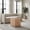 Natural Style Grain Square, variant on Square Modern MDF Coffee Table with Light Wood Texture - Compact Living Room Accent Table