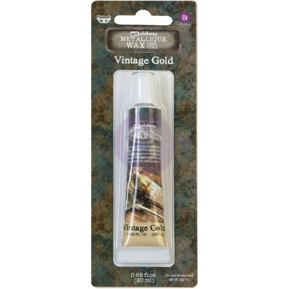 Finnabair Art Alchemy Metallique Wax .68 Fluid Ounce Vintage Gold