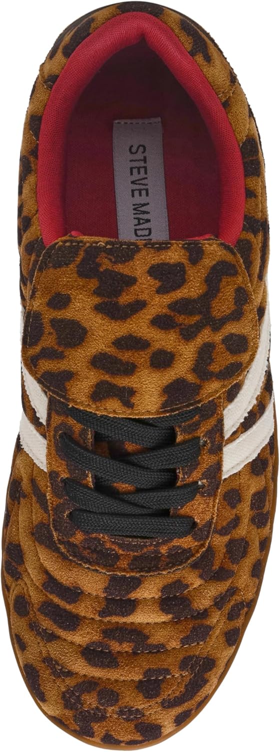 Tenis Madrid para mujer, estampado de leopardo, talla 8 6