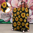 thumbnail image 4 of Black Sunflower Pattern Luggage Cover Fashion Suitcase Cover Baggage Covers Fit 25-28 Inch Luggage (Go Travel), 4 of 5