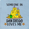 thumbnail image 3 of Inktastic Someone in San Diego Loves Me Baby Burp Cloth, 3 of 3