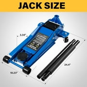 Ktaxon 3 Ton Floor Jack, Heavy Duty Hydraulic Floor Jack, 20 Max Lift, Blue
