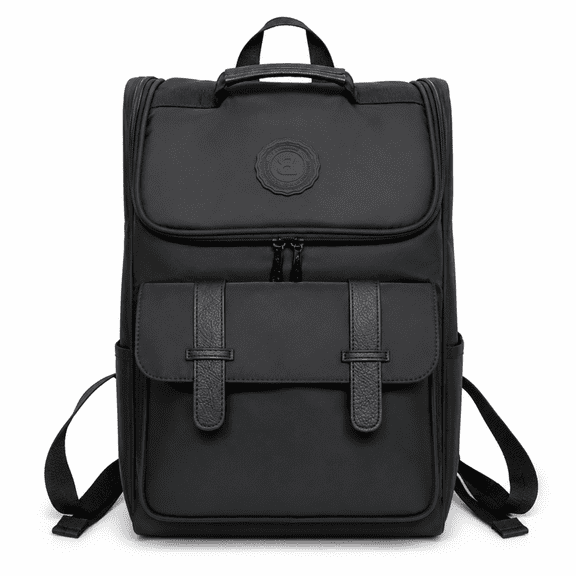 Kabuer Vintage Laptop Backpack, Travel College Bag for Men & Women, Fits 15.6 inch Laptop, Black