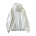thumbnail image 2 of Daeful Chandails à Capuche en Molleton pour Femmes, Hauts à Capuche à Col, Hiver, Couleur Unie, Coupe Ample, Chandail Blanc 3TG, 2 of 6