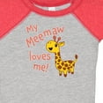 thumbnail image 4 of Inktastic My Meemaw Loves Me Cute Giraffe Boys or Girls Baby Bodysuit, 4 of 5