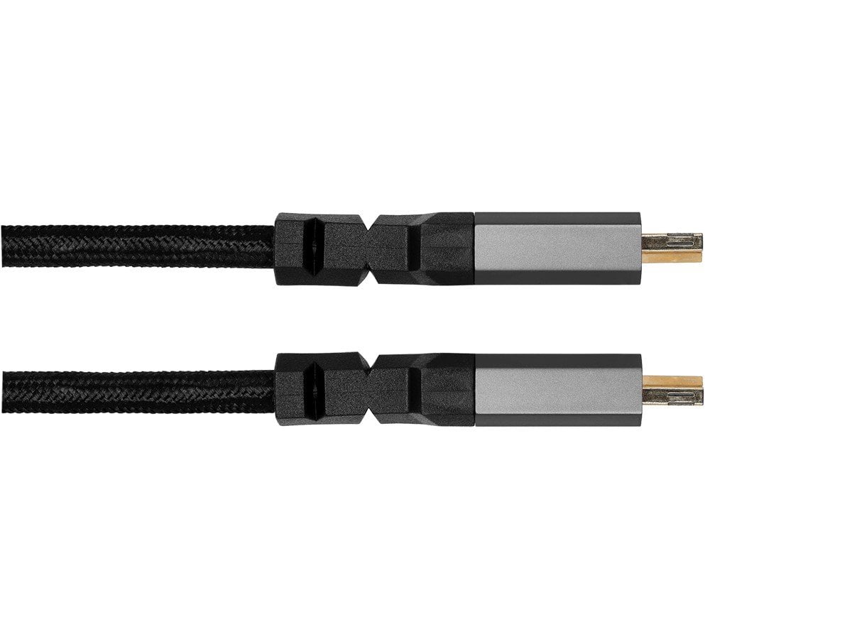 Monoprice 8K Certified Ultra High Speed HDMI Cable - 15 Feet - Black | Braided - HDMI 2.1, 8K@60Hz, 4k@120Hz, 48Gbps, HDR, VRR, CL3 In-Wall Rated