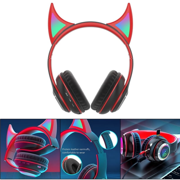 Auriculares inalambricos Hugo Con Cancelación de ruido RGB para jugadores