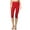 DK Red, variant on Women & Plus Essential Basic Cotton Spandex Stretch Below Knee Length 15" Leggings (Ruby, M)