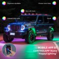 thumbnail image 2 of Luces LED de roca Tomshoo 4 piezas multicolores con aplicación BT Para SUV, 2 of 8