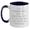 White/Navy, variant on Sonographer Humor Mugs, Funny Gifts from Men to Sonographer Friends on Father's Day, I'm A Sonographer. Not A Magician But I Can See Why You Might Be Confused. Coffee Mug