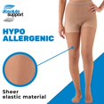 thumbnail image 6 of Made in USA - Extra Wide Compression Pantyhose for Women 20-30mmHg - Beige, 3XL, 6 of 11