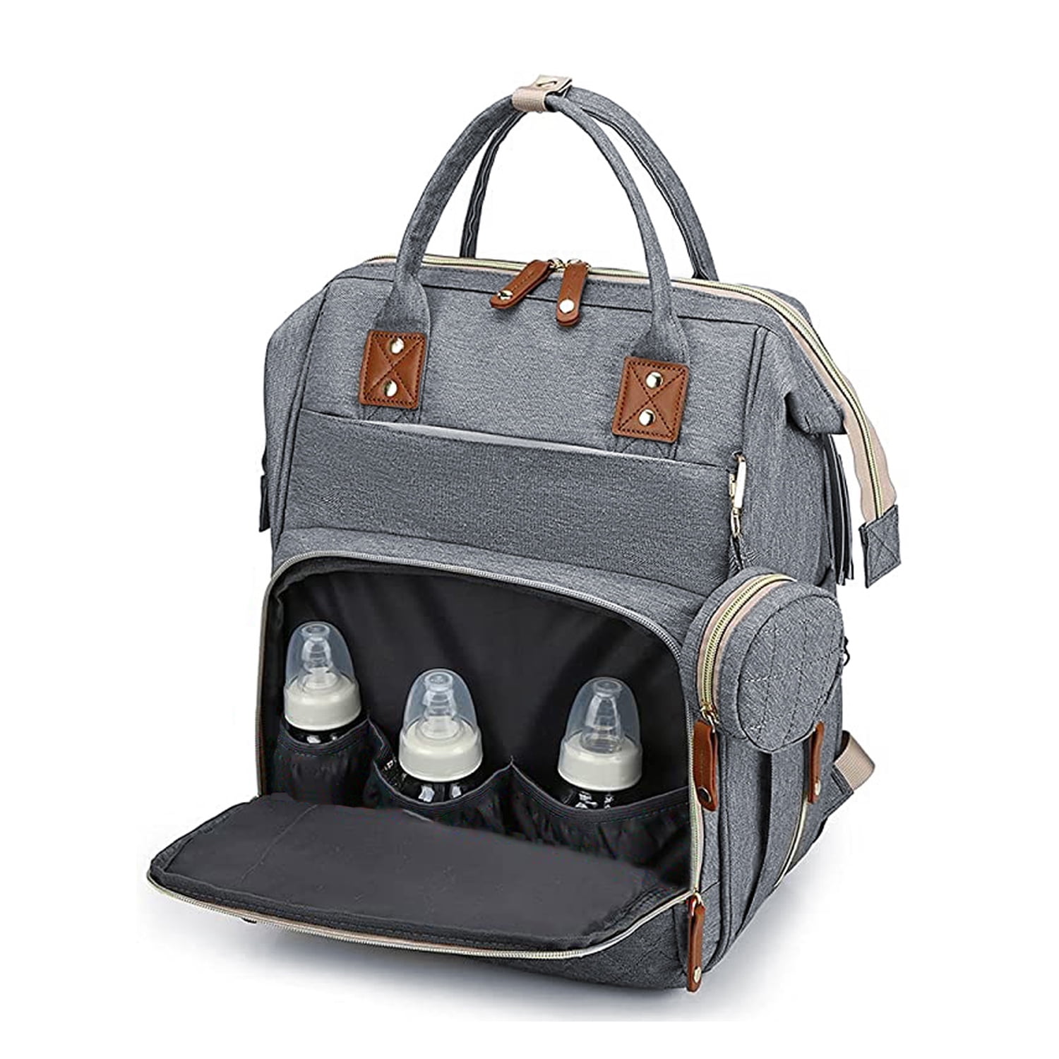 leather diaper bolsa backpack by miss fong