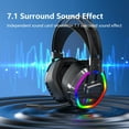 thumbnail image 6 of Meggemo USB Wired Headset Over Ear with Microphone 7.1 Surround Sound RGB Light Gaming Headphones Compatible with Computers Smartphones Clear Audio, 6 of 7