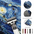 thumbnail image 5 of Large Area Rugs 5'x8', Blue Starry Night Carpet Runner Indoor Outdoor Rugs Home Decor Aesthetic, Abstract Star Sky House Tree Oil Painting Non Slip Mats Washable Accent Rug for Living Room Bedroom, 5 of 8