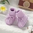 thumbnail image 5 of Baby Boys Girls Sock Shoes Newborn Fuzzy First Walking Shoes Toddler Winter Warm Non Slip Knit Ankle Booties, 5 of 6