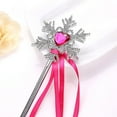 thumbnail image 4 of 6PCS Princess Wand Snowflake Ribbon Fairy Magic Dress up Wand Costume Wand, 4 of 8