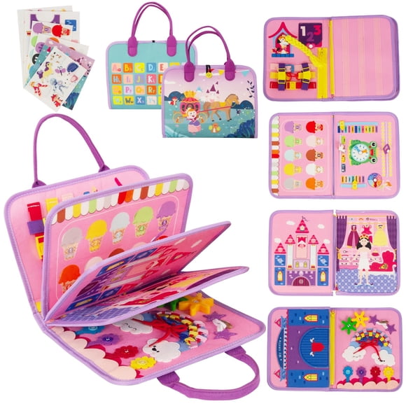 Juguetes sensoriales Montessori de Busy Board WOODENFUN