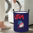 thumbnail image 4 of Picia Gnome 4th of July Large Laundry Basket, Waterproof, Freestanding Laundry Hamper, Collapsible Tall Clothes Hamper with Extended Handles-Small, 4 of 8