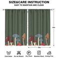 thumbnail image 2 of Mushroom Curtains-Blackout Curtains Bedroom Decor Living Room Darkening Grommet Window Drapes 2 Panels Set 52"x 84", 2 of 2