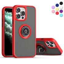 Designed for iPhone 14 Pro Heavy Duty Case, Military Grade Protection with Kickstand Anti-Scratch Shockproof Phone Case Cover for iPhone 14 Pro, Red