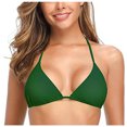 thumbnail image 2 of ELFINDEA Swimsuit Women Summer Bikini Push Up Padded V-Neck Solid Color Basic Bandage Top, 2 of 3