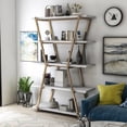 thumbnail image 2 of Furniture of America Ketano 5-Shelf Bookcase, Champagne, 2 of 7