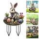 thumbnail image 1 of Huevos y conejitos de Pascua de colores insertados en el suelo. Tapón de tierra acrílico., 1 of 6