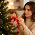 thumbnail image 6 of Clearance Under $1 Holiday Christmas Ribbon for Wreaths and Mantel Displays, Satin-Like Craft Ribbon, 6 of 7