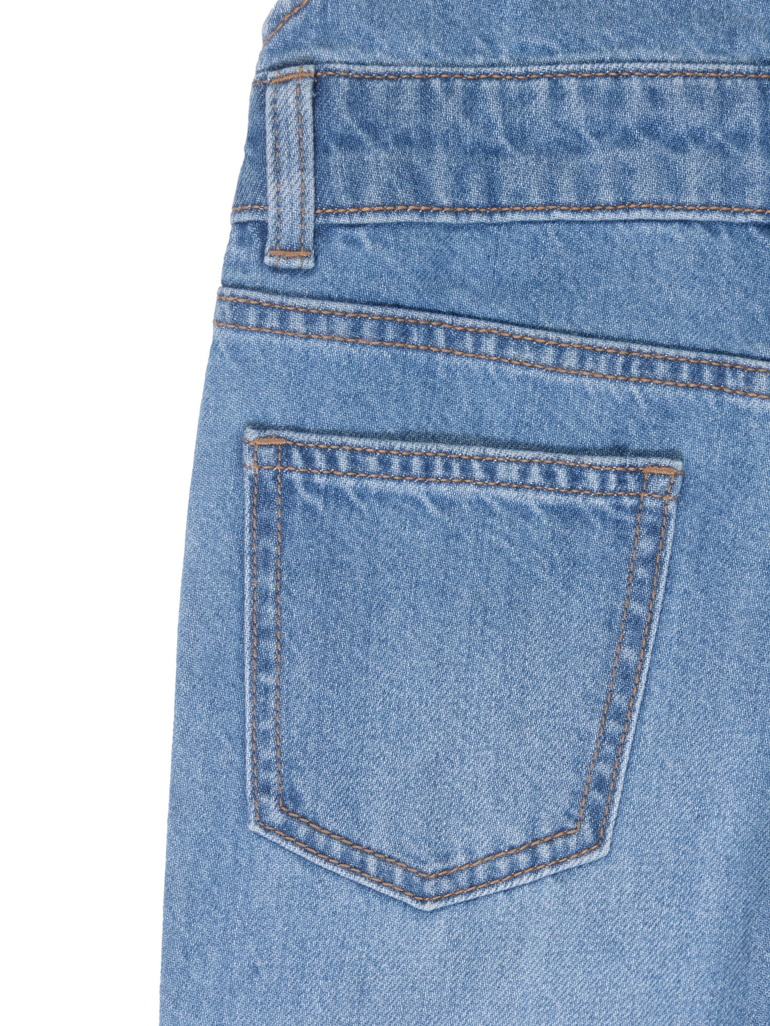 Wonder Nation Girls Denim Overall, Sizes 4-18