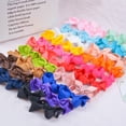 thumbnail image 7 of 40 Pieces 3" Hair Bows Baby Girls Alligator Clips Grosgrain Ribbon Barrettes For Babies Fine Hair Toddlers Teens Gifts In Pairs, 7 of 7