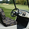thumbnail image 5 of POLERO Daisy Floral Print Golf Cart Seat Covers for Women Men, Ezgo Bohemian Front Seat Covers Golf Cart Accessories Ordinary Seats Cushion Anti-Scratch Easy to Install, 5 of 8
