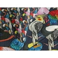 thumbnail image 4 of Ambesonne Animal Quilted Bedspread Set 3 Pcs, Colorful Exotic Birds, King Size, Multicolor, 4 of 5