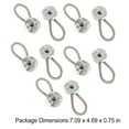 thumbnail image 1 of Baohd 1 Bag Shirt Collar Extender Non-irritating Fabric Elastic Seamless Saving Money Neck Multifunctional Durable Replace Rope Buckle Bright Colorful, 1 of 7