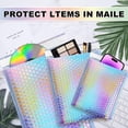 thumbnail image 7 of Bubble Mailers, 50 Pack Holographic Bubble Mailers with 3 Sizes, Waterproof Self Seal Adhesive Foil Glitter Glamour Shipping Bags for Mailing, Packing, Small Business, Jewelry Makeup Supplies, 7 of 7