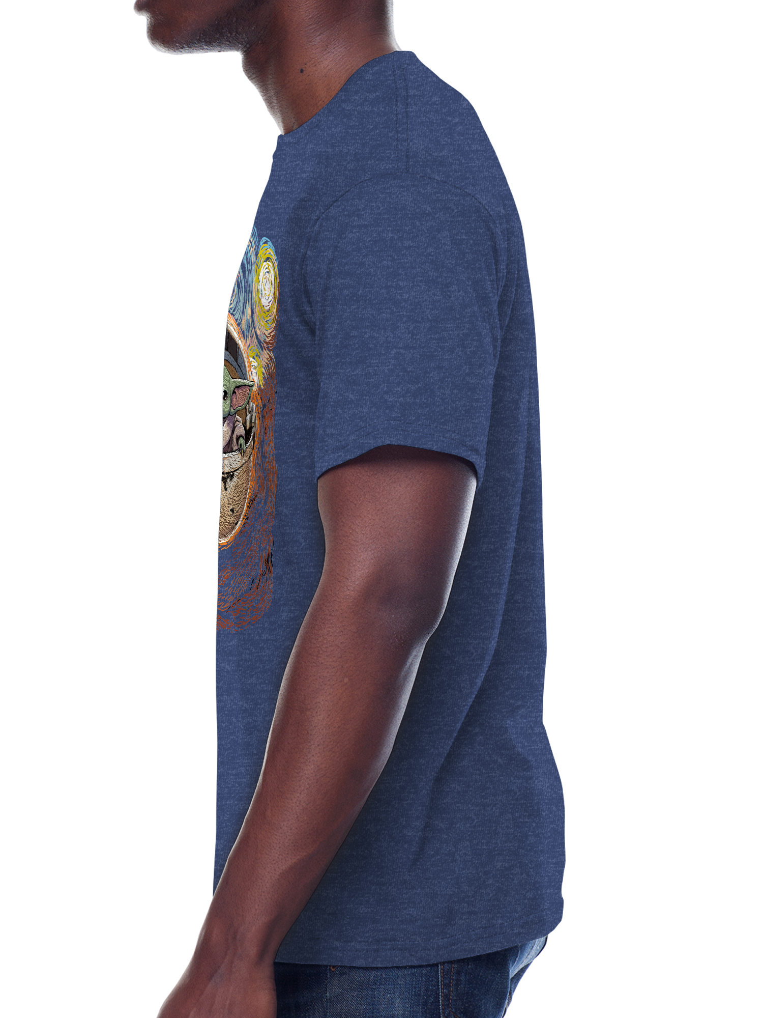 Star Wars Baby Yoda Standing & Starry Night Men's and Big Men's Graphic T-Shirt, 2-Pack - image 3 of 14