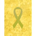 thumbnail image 1 of Carolines Treasures AN1203CHF Yellow Ribbon For Sarcoma- Bone Or Bladder Cancer Awareness Flag Canvas House Size, 1 of 4