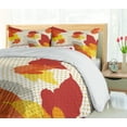 thumbnail image 5 of Ambesonne Hello Fall Duvet Cover Set, Autumn Leaves and Sign, 2-Calking, Cinnamon Mustard White, 5 of 7