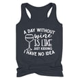 thumbnail image 2 of Débardeurs pour Femmes Athletic Works Débardeurs de Boisson pour Femmes Adultes Filles Été Plage Graphique Amusant Débardeurs Racerback Vestes avec Slogans Blouse, 2 of 6