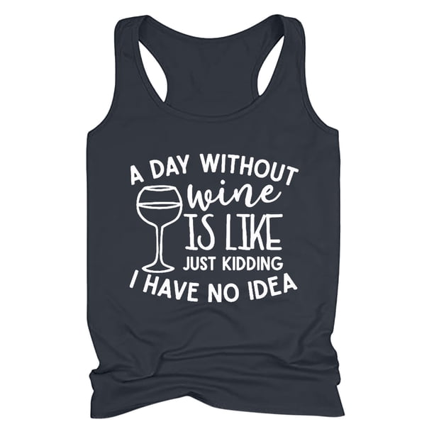 Camisetas sin mangas para beber para mujeres, niñas adultas, verano, playa, gráfico divertido, espalda cruzada, chaleco, blusa con refranes Pompotops lopia990338