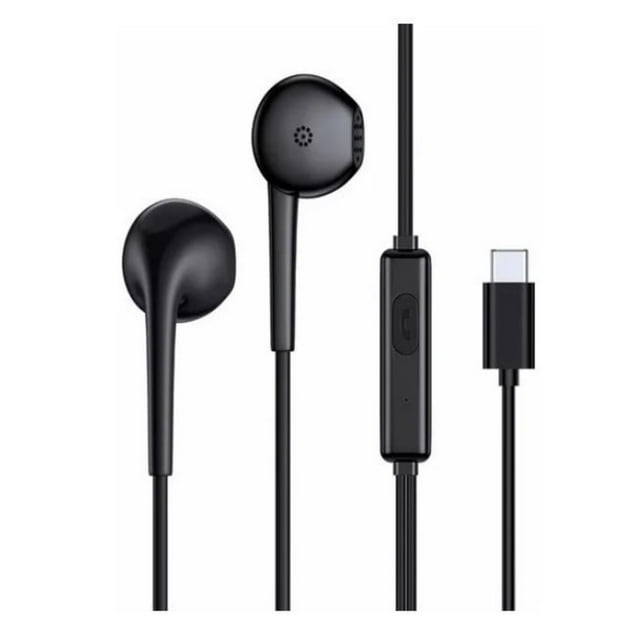 Audifonos in ear genericos tipo c color negro