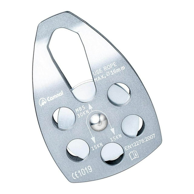 Climbing Pulley Rescuing Hauling Rigging Pulleys Fixed Side Micro Pulley Equip Grey