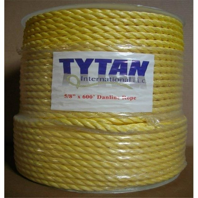 Tytan International PP14600YD 0.25 in. x 600 ft. Yellow Poly Rope
