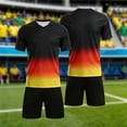 thumbnail image 2 of Soccer Jersey Set Summer Vacation Outfits For Boys 2026 With Mesh Shorts Kids Short Sleeve Football T-Shirt Tops Breathable Athletic Training Sports Uniforms 2-13Y Birthday Graduation Gifts, 2 of 5