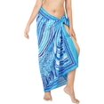 thumbnail image 2 of HAPPY BAY Women's Beachwear Sarong Coverups Bikini Skirt Swimsuit Swim Cover up Summer Wraps Swimwear Beach Wrap Skirts for Women One Size Aztec, Blue, 2 of 5