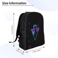 thumbnail image 4 of The Mandalorian Universal Travel Laptop Backpack, Lightweight Carry-On Backpack, School Backpack, Book Bag, One Size Black Gift, 4 of 8