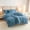 Blue Gray 1, variant on All-Season Plush Duvet Cover Set - Easy Care, Soft and Warm with Zipper Closure & Pillowcases, Elegant Solid Color for Every Decor