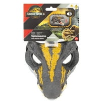 Jurassic World Rebirth Spinosaurus Dinosaur Mask, Role-Play Head Wear, Movie-Inspired Costume Gear for Children 4Y
